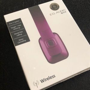EG Audio Wireless Headphone NWT Purple
